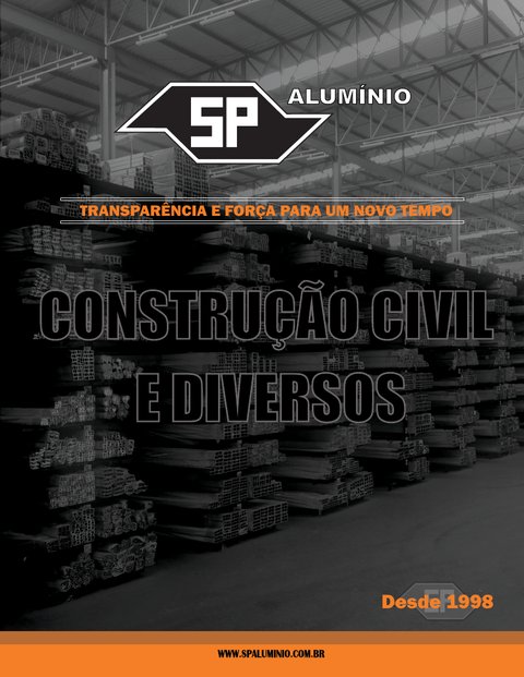 Capa do Catálogo de Perfis para Construção Civil